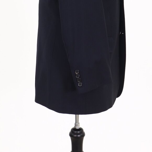 Hugo Boss 40R Navy Striped 3-Button Sport Coat Blazer Jacket G391 - Picture 8 of 11